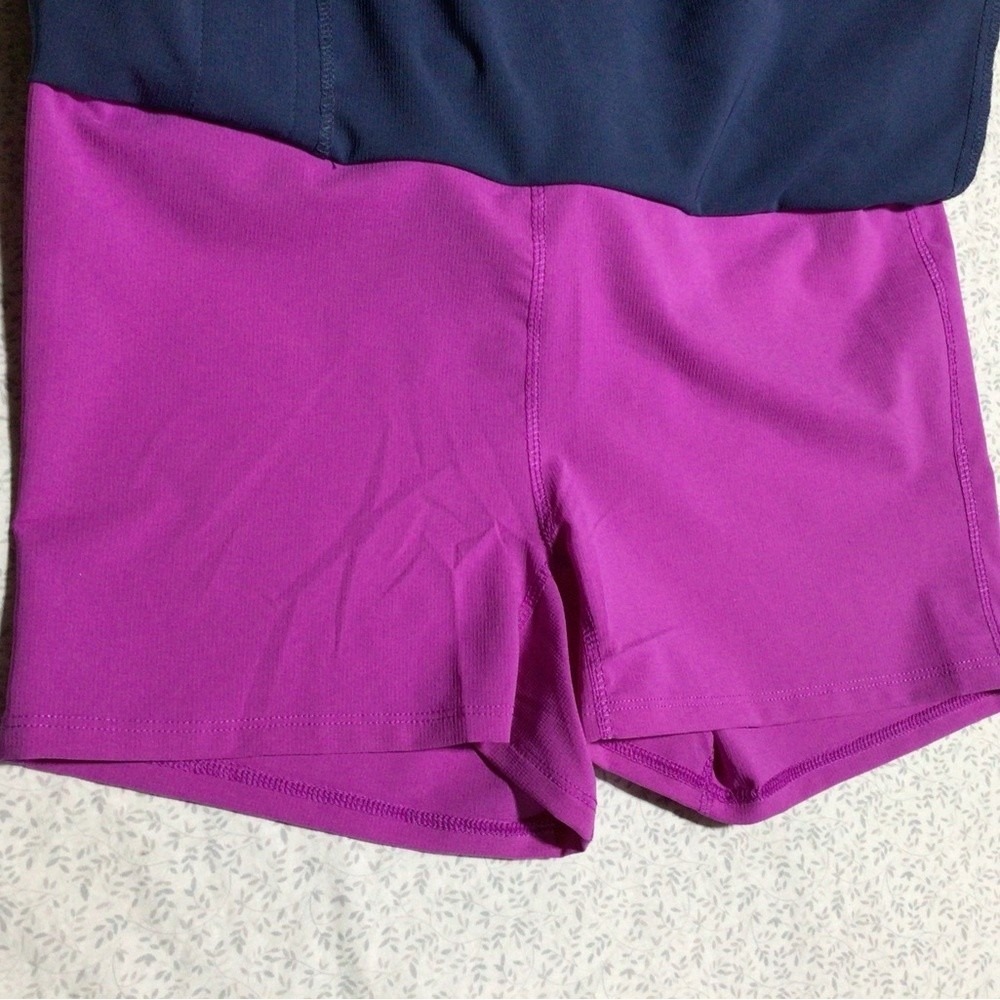 NWT Adidas Women's‎ Tour Geo Golf Skort Navy Purple Small - Picture 3 of 9